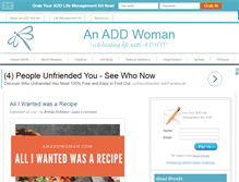 Tablet Screenshot of anaddwoman.com